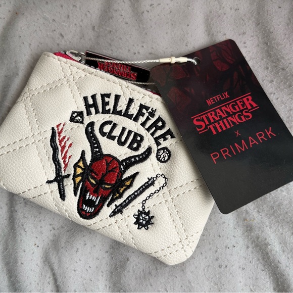 Primark Handbags - Stranger Things x Primark White Quilted Pouch